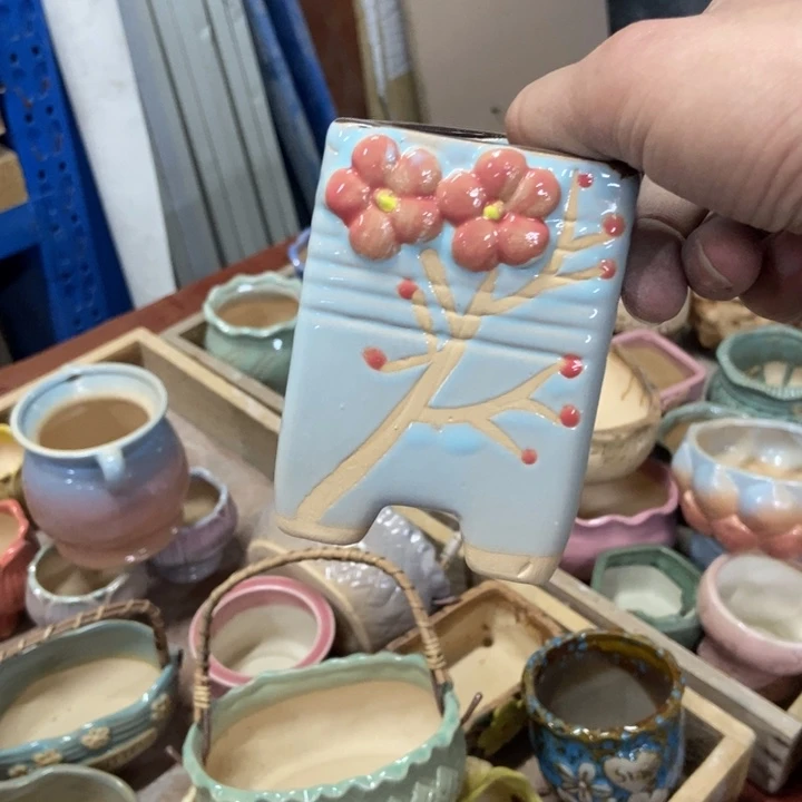 陶瓷花盆单场满9.9发7*10