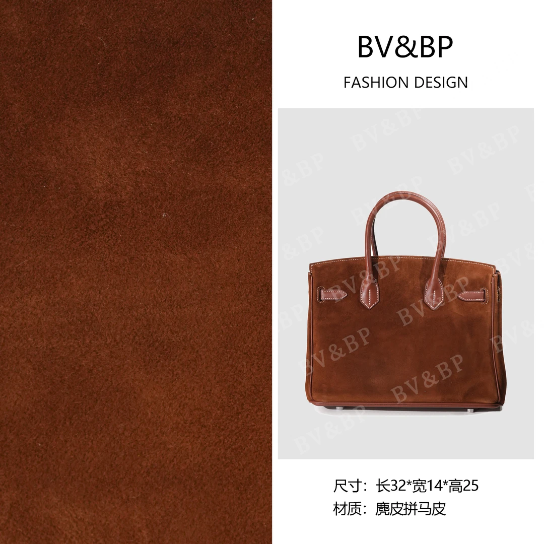 BV&BP· 原创设计 真皮高定手提单肩包  BV30-焦糖色