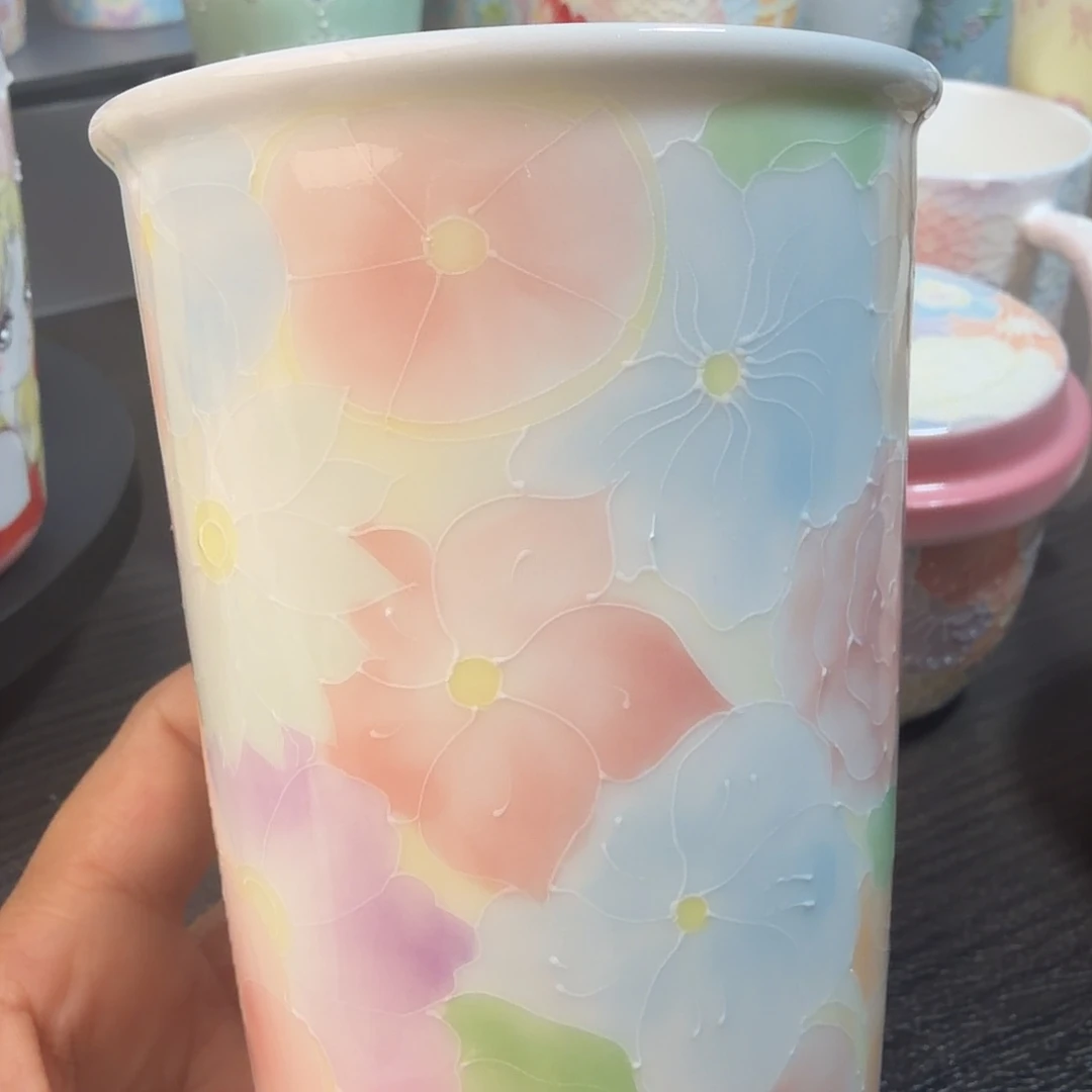 陶景德镇手绘可乐杯