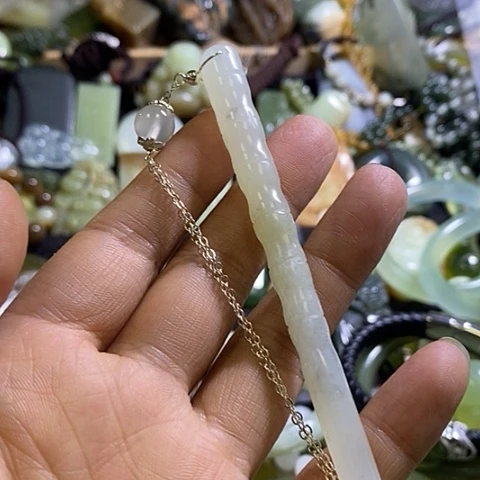 岫玉未镶嵌发簪一个