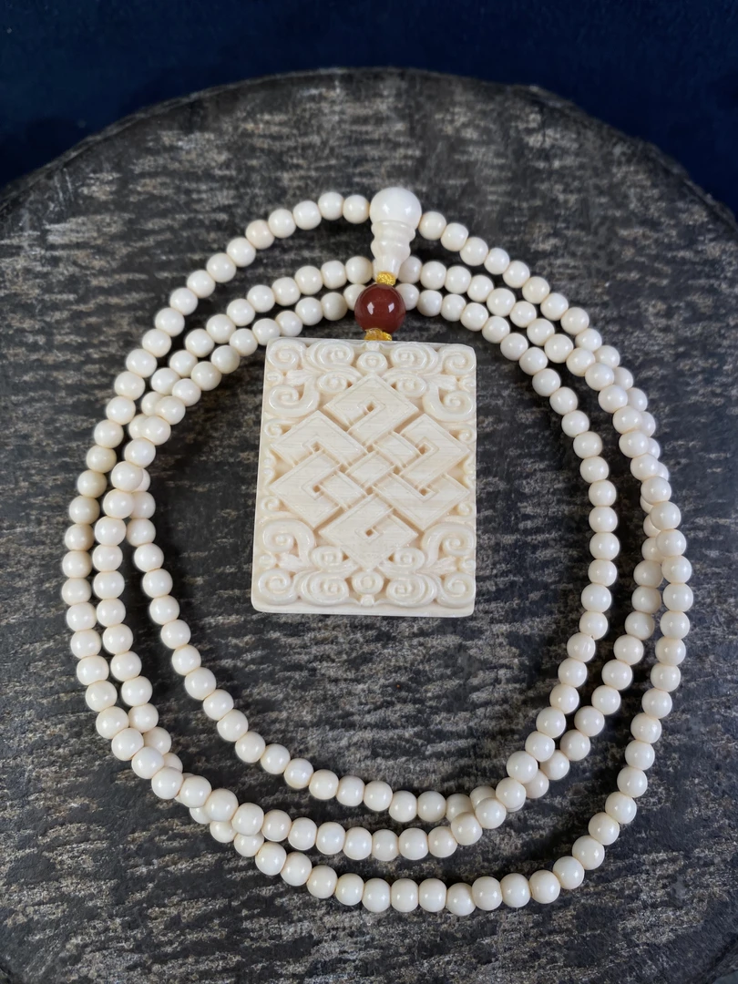 精选冰料猛犸象牙吊坠  文玩好物[明善檀]