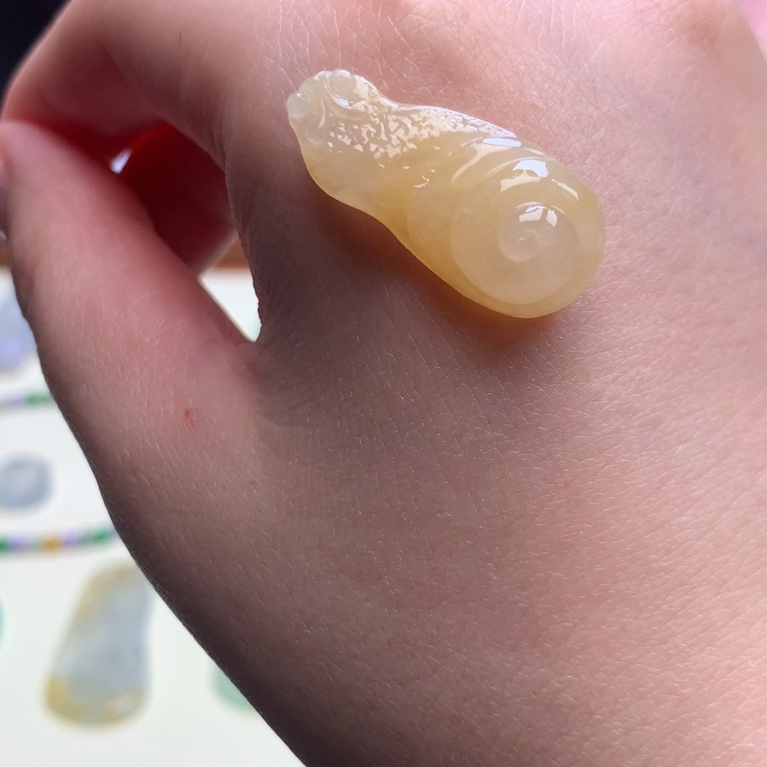 未镶嵌定制翡翠蜗牛