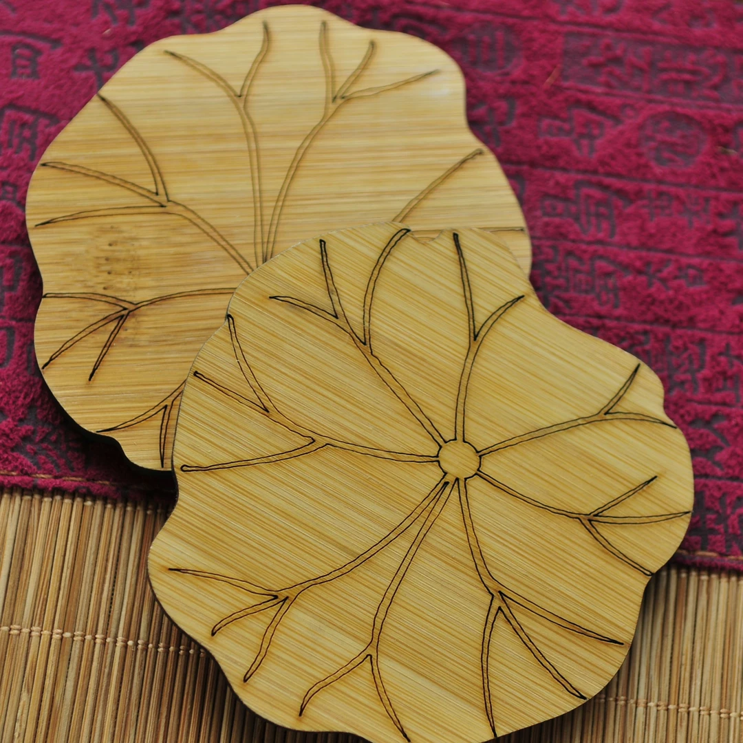 【直播专属】荷叶 杯垫*3