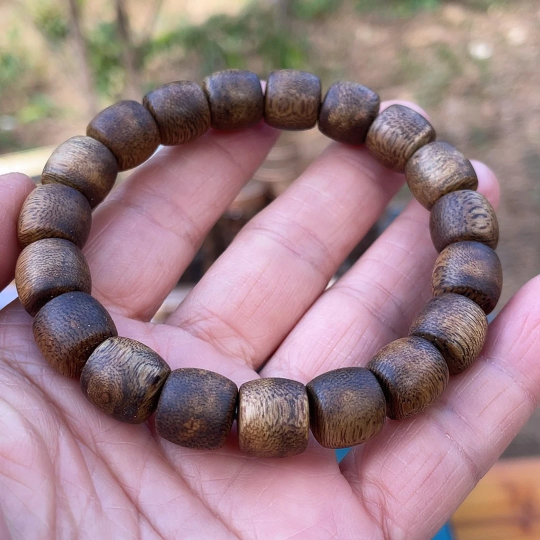 沉香手串鼓珠11mm11克多样拍一