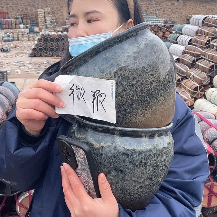 红陶宜兴紫砂花盆20x20