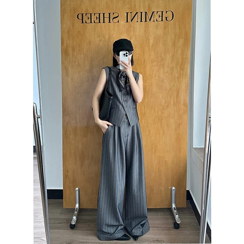 时尚套装女夏季两件套高级感马甲显瘦裤子