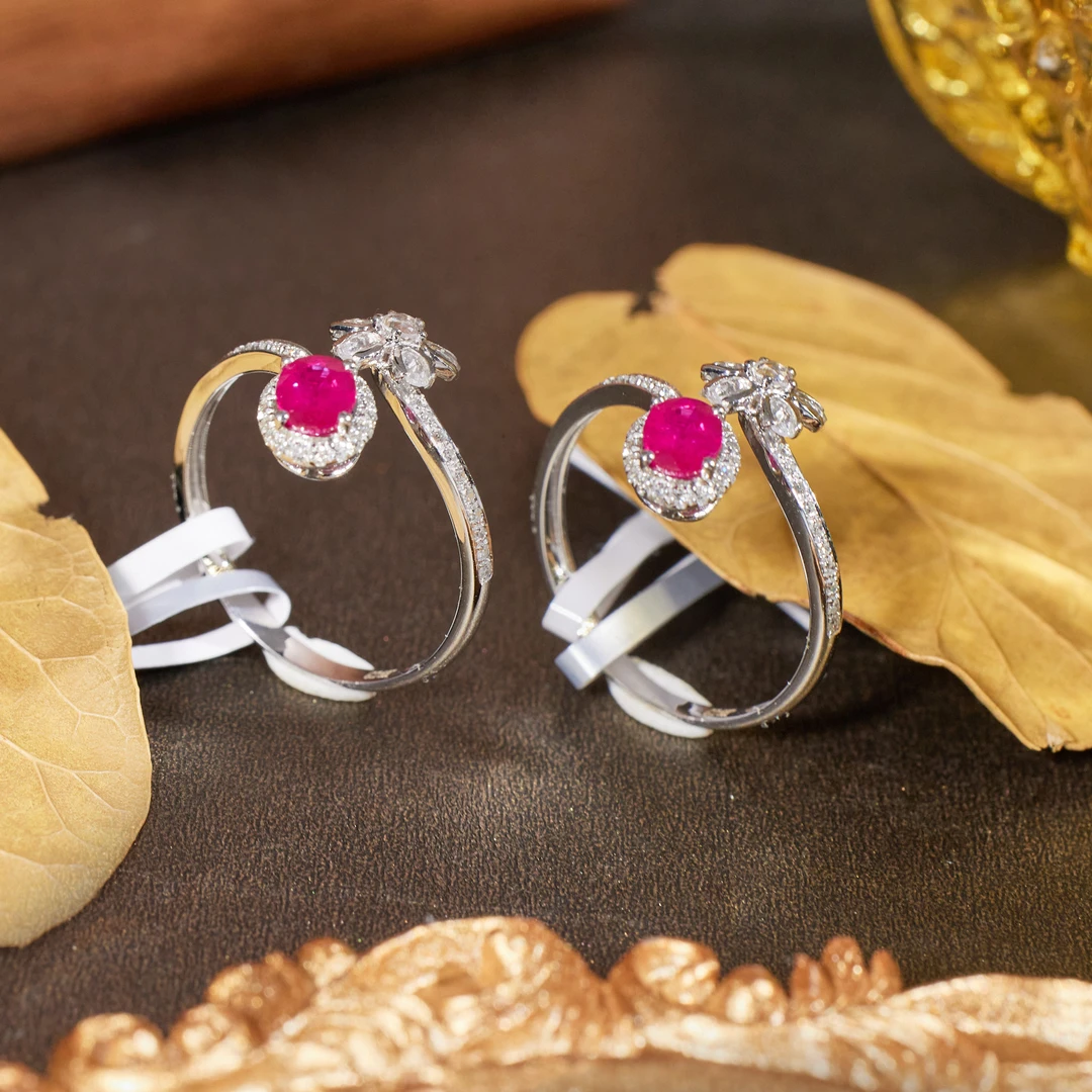 非遗好物分享【歪歪】红宝石戒指*18K金镶嵌*（多样性发一）*S2516