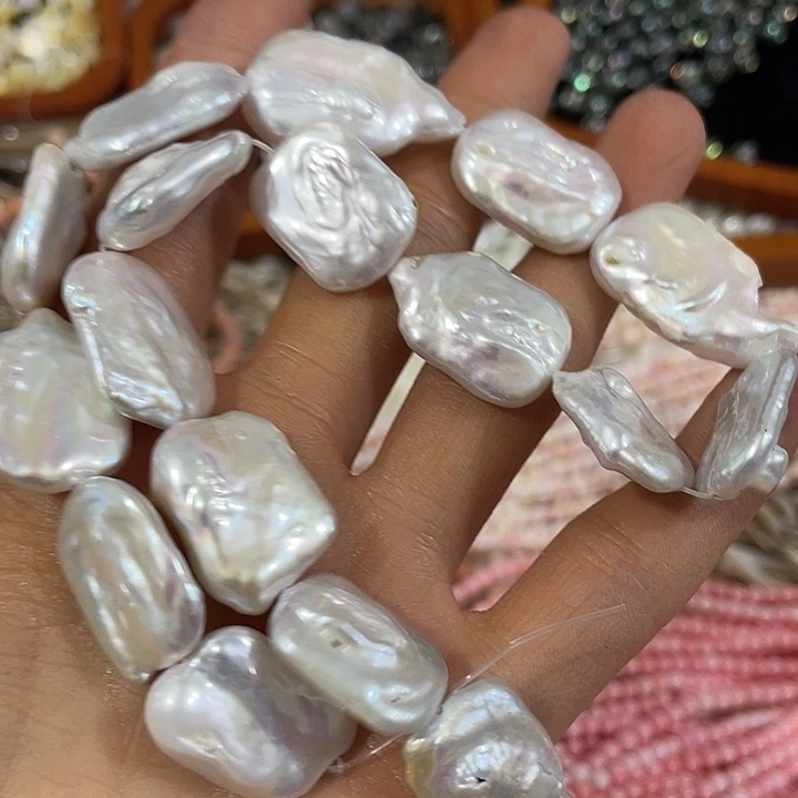 合金玛瑙/玉髓珠宝半成品一条天然巴洛克大号长方形