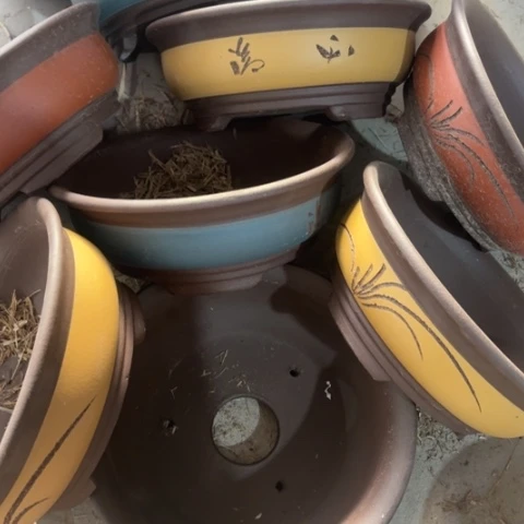 紫砂花盆100-8。