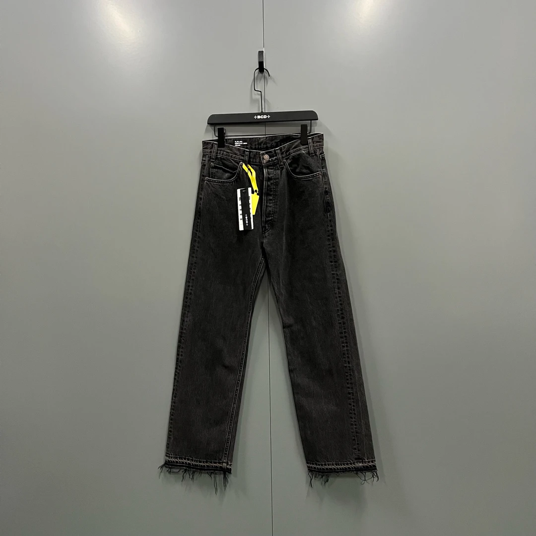 99新 Celine/思琳 c78 水洗毛边牛仔裤 27码 302428