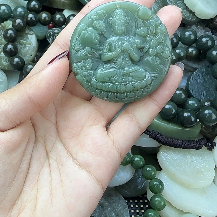 和田玉未镶嵌颈饰