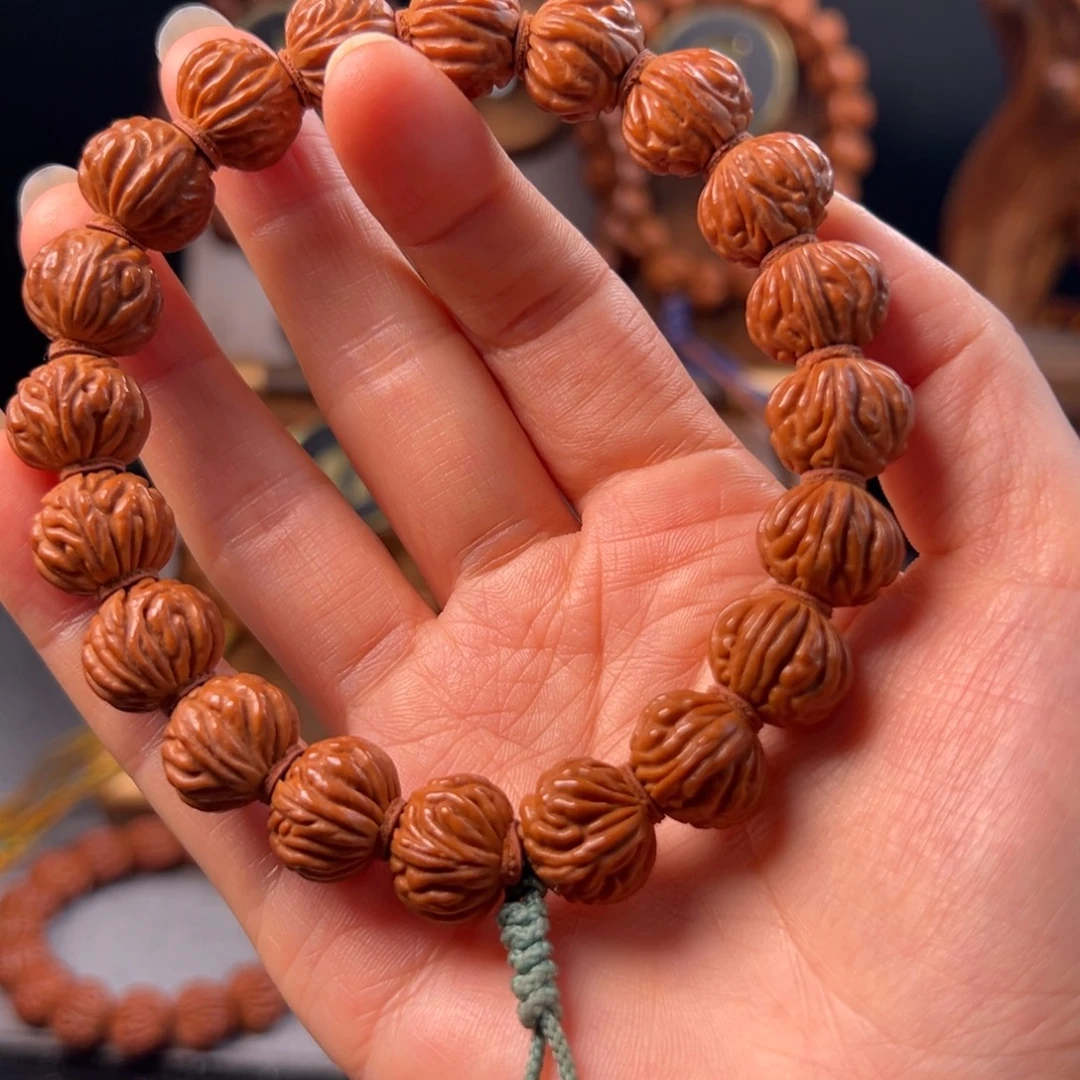 手串桃核14野生金蟾