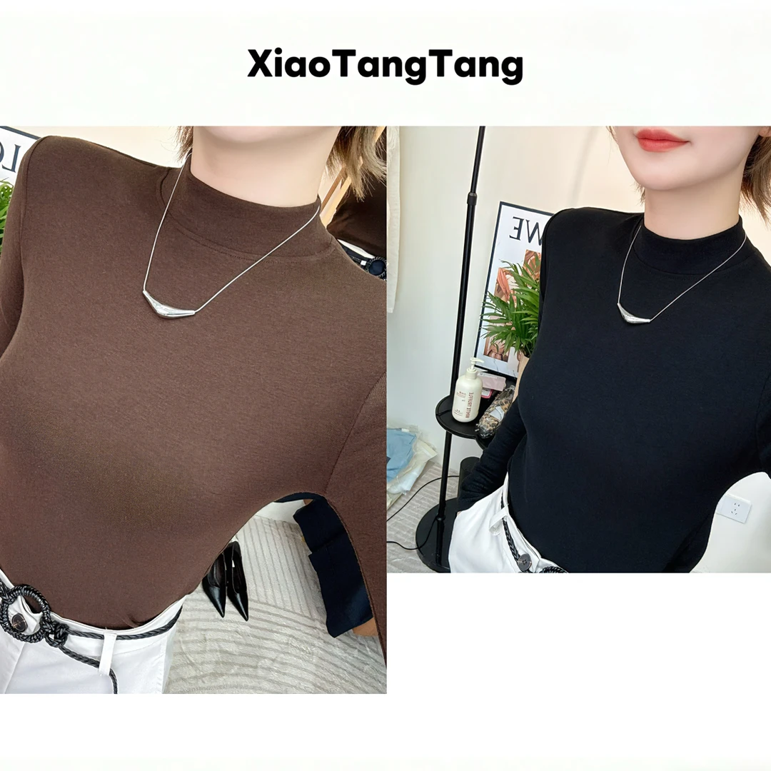 967小立领打底衫 小蛮腰打底
