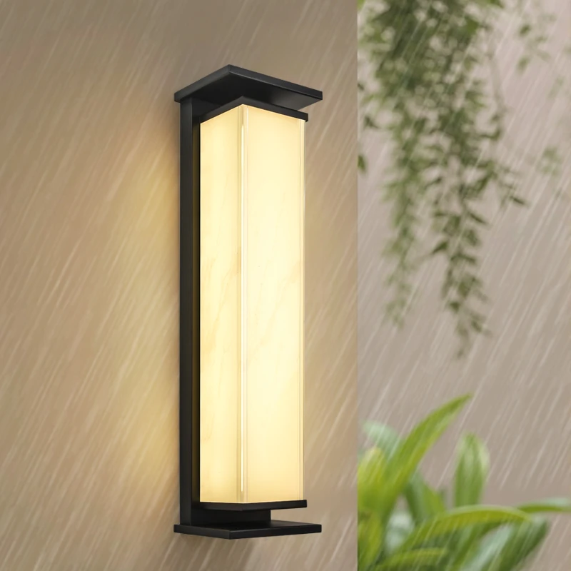 太阳能现代简约户外防水壁灯别墅大门长条极简室外院子门口柱子灯