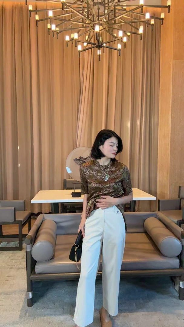 TANTAN  气质时尚显瘦百搭直筒裤1807