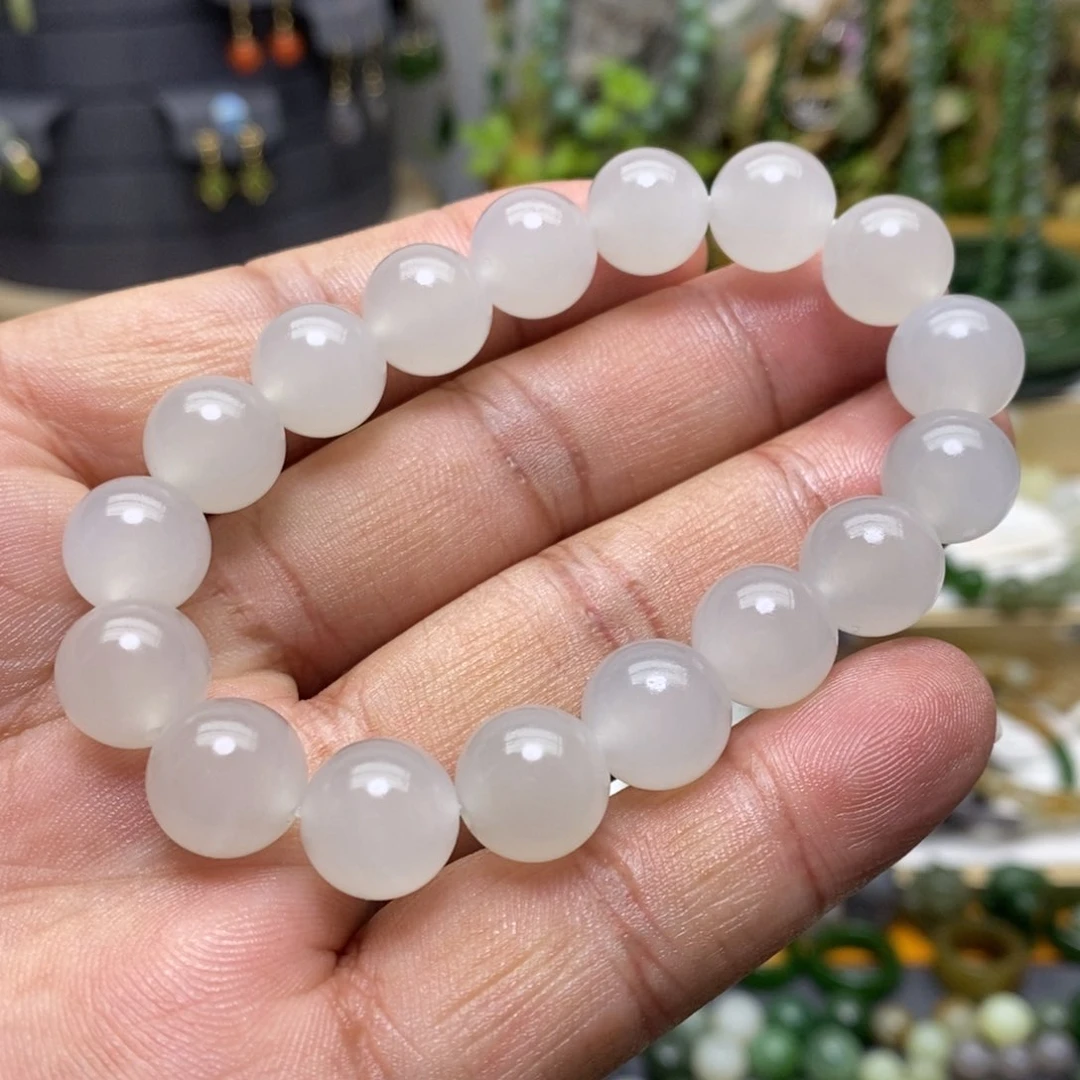和田玉（白玉）手链未镶嵌57