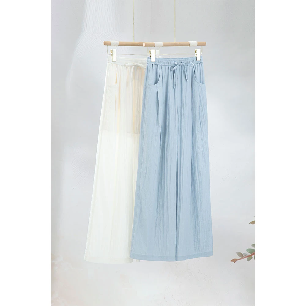 【赵大喜】现货！冰淇淋.皱皱裤 | 2025新款褶皱肌理