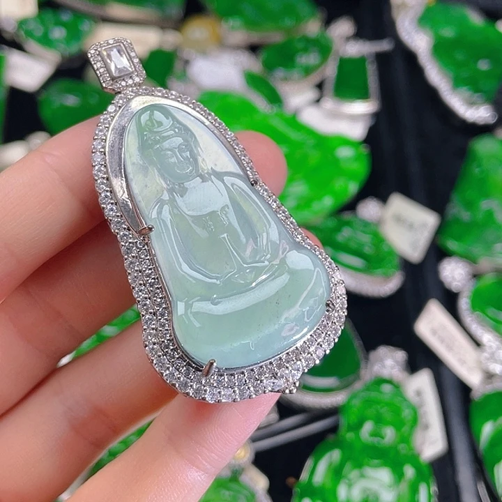 翡翠未镶嵌颈饰10