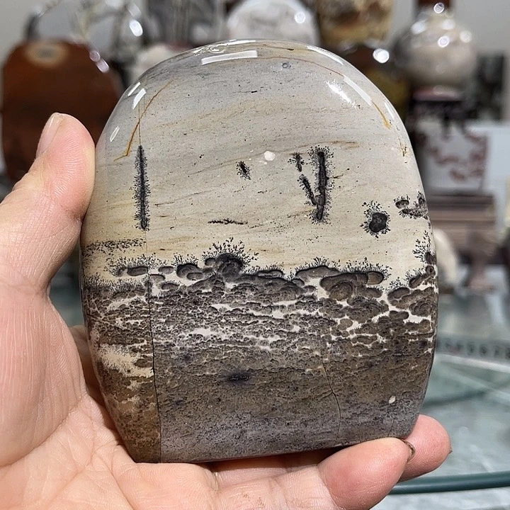 广西石天然国画石摆件