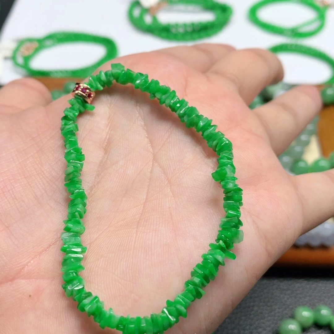 未镶嵌手链翡翠翡翠