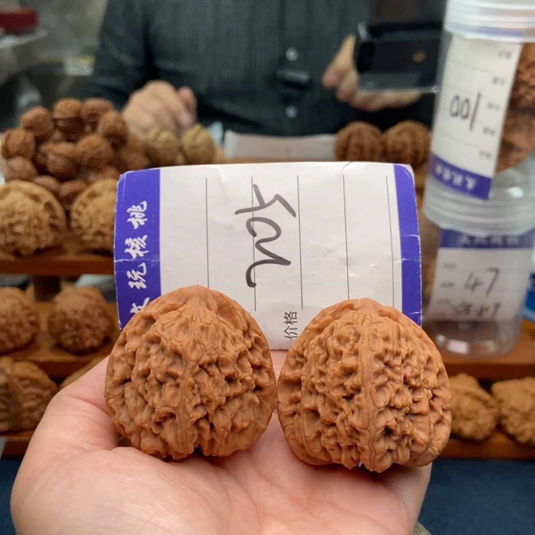 把件文玩核桃42三角疆