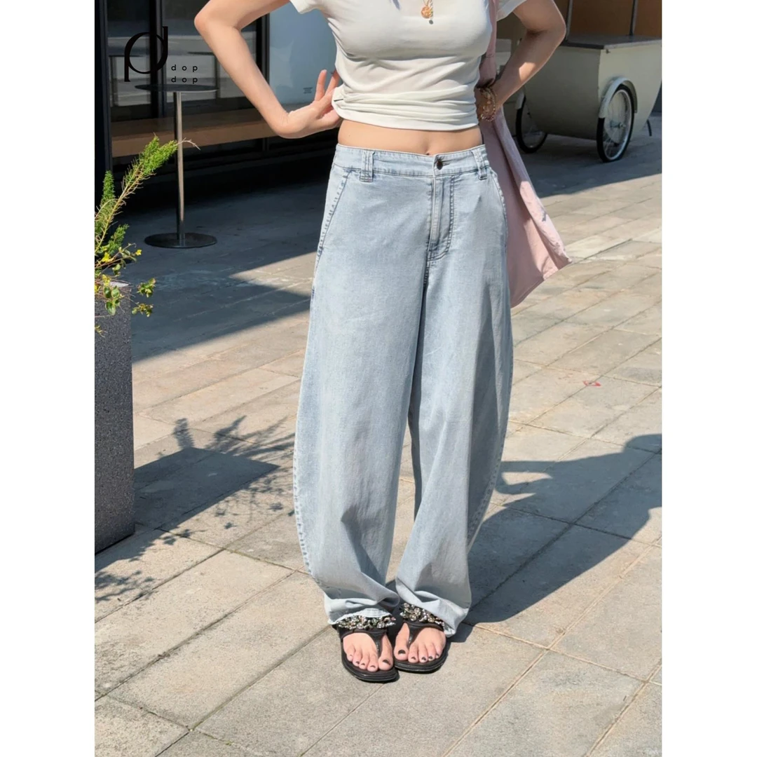 VVNK JANE PLUS2025夏复古香蕉牛仔长裤女1380dopdop买手店