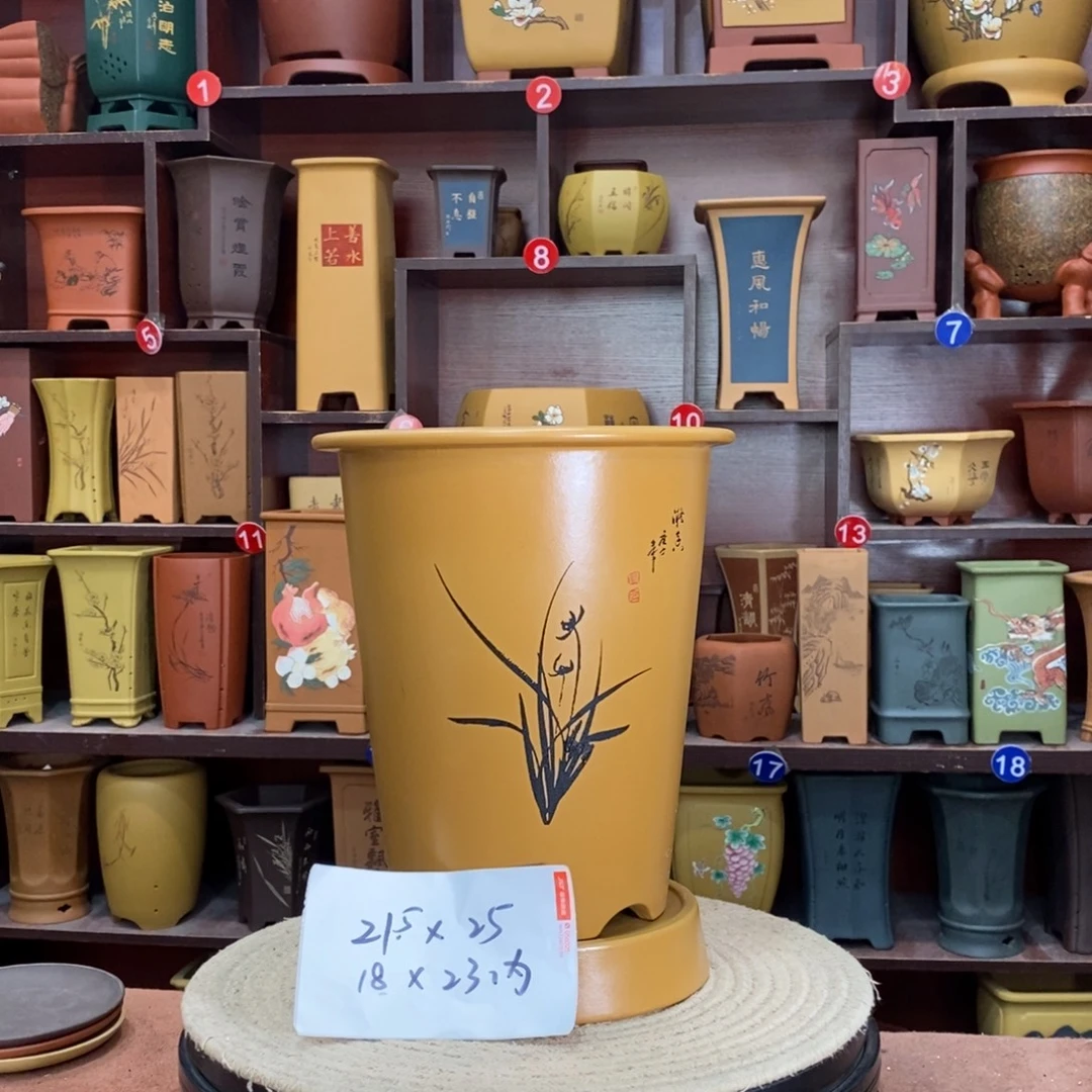 紫砂艺术紫砂花盆