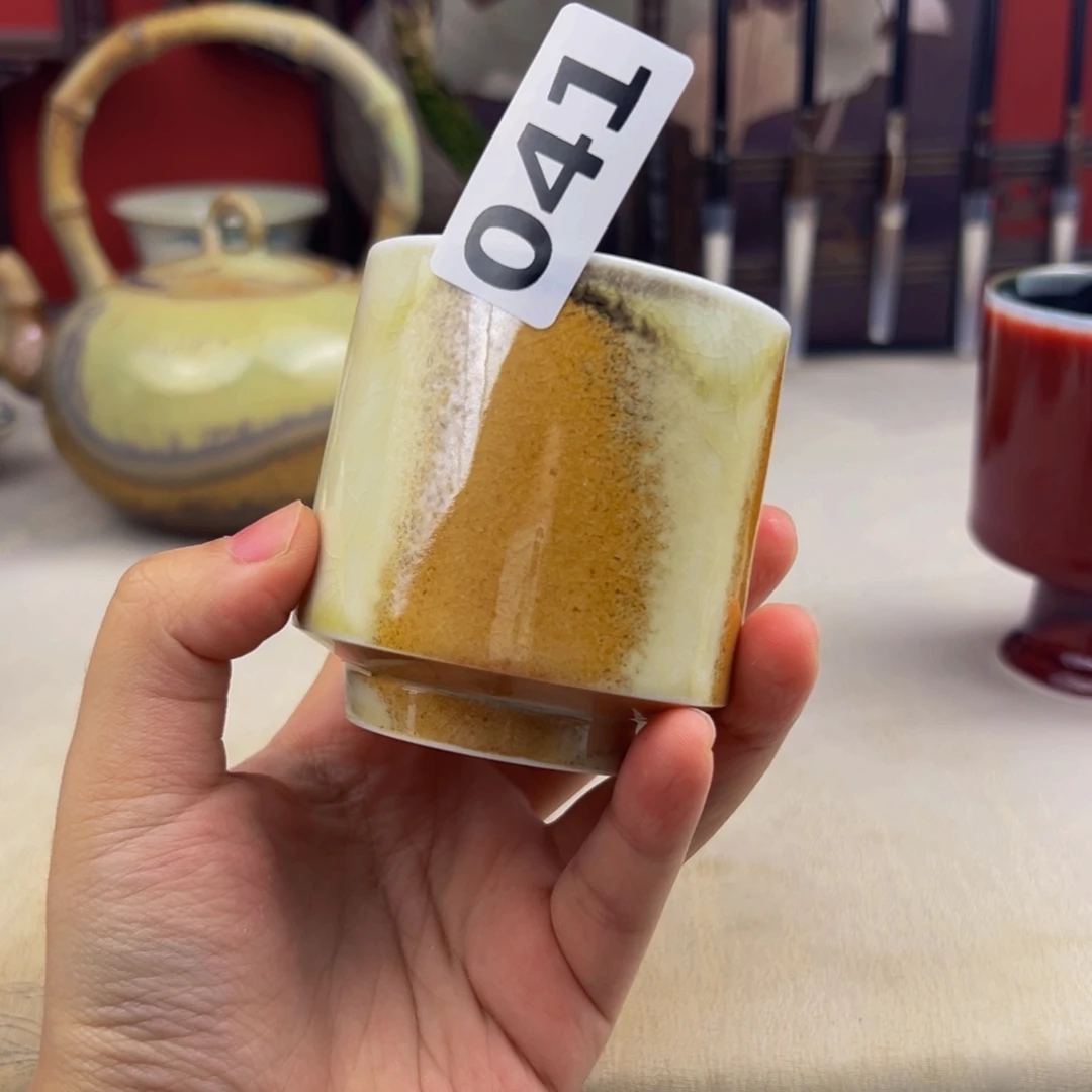 杯子纯手工柴烧主人杯