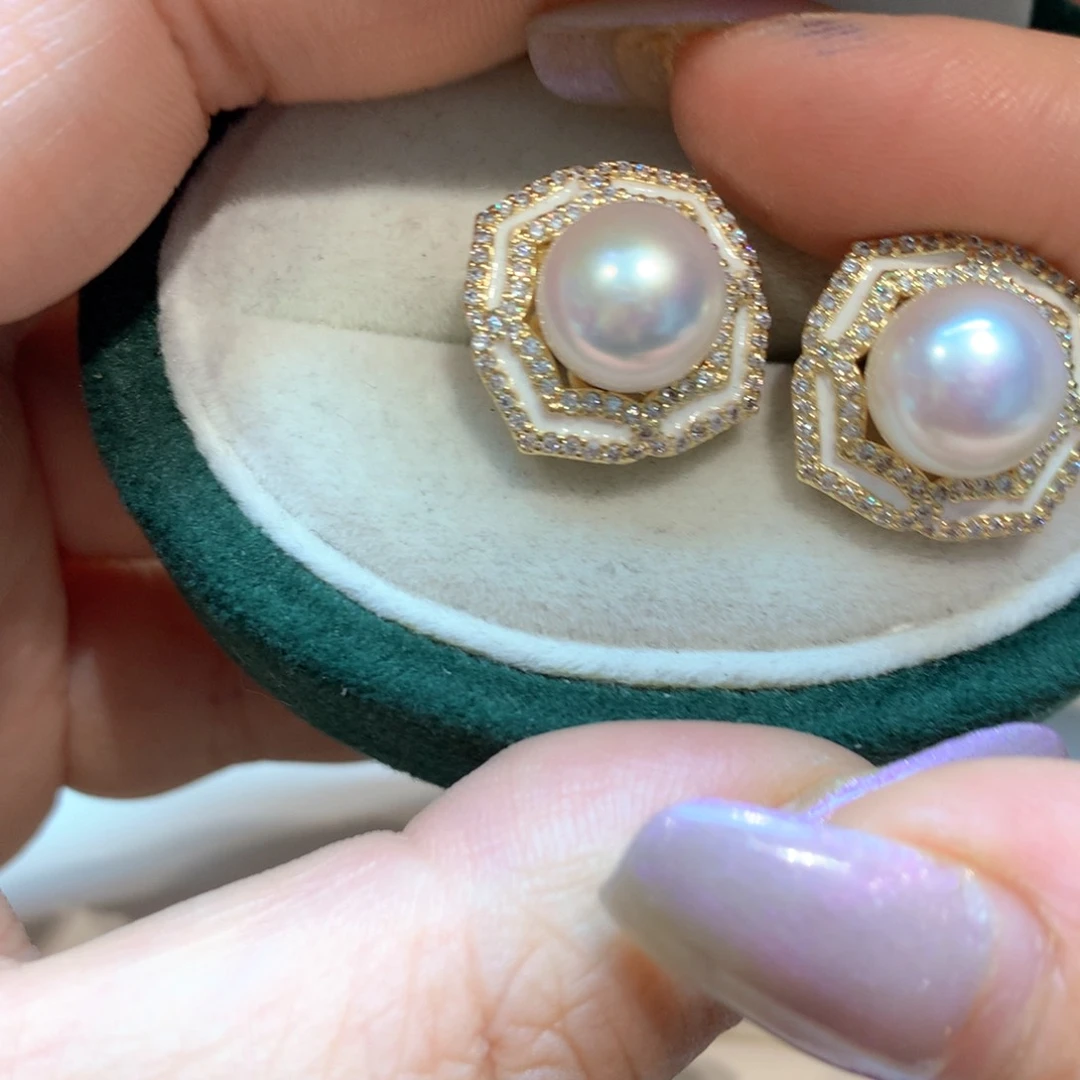 未镶嵌淡水珍珠耳饰