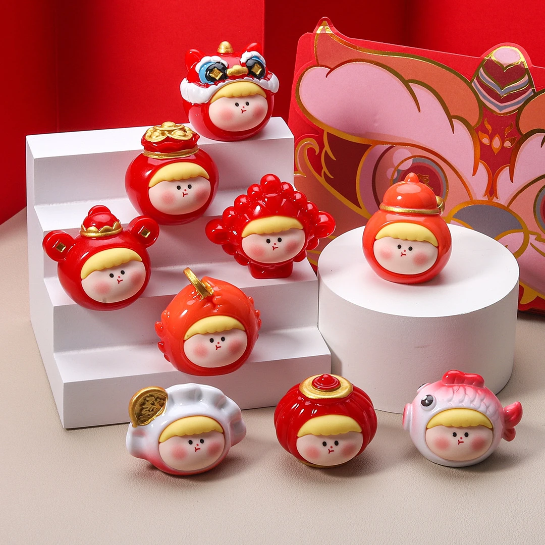 创意手绘新年莉莉丝萌粒手工钥匙扣车载