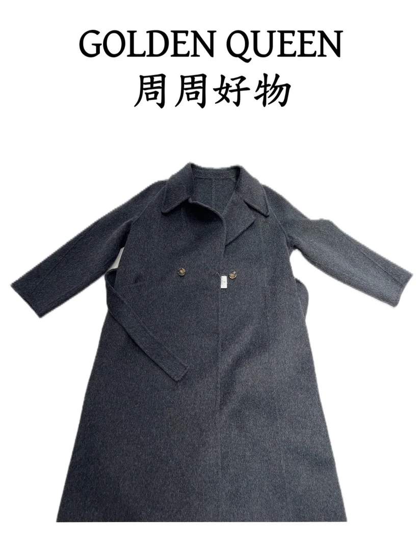 秋冬加厚宽松双面大衣时尚气质外套