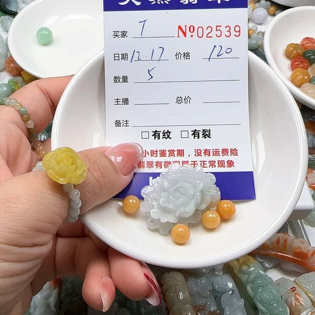 T****翡翠未镶嵌颈饰555