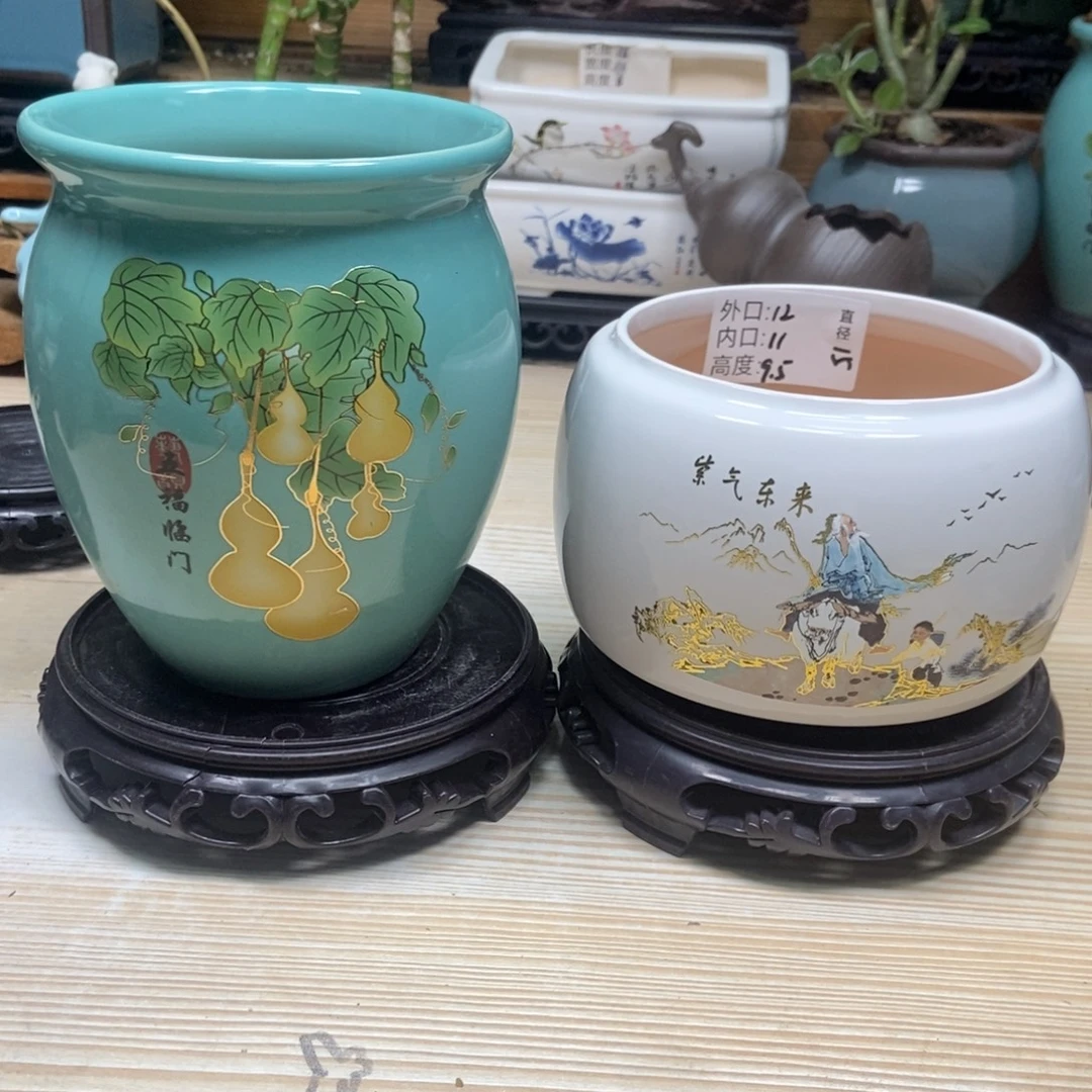 瓷片陶瓷花盆陶瓷艺术