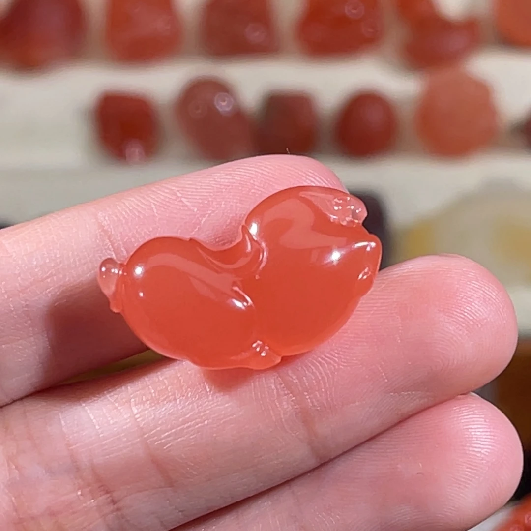 南红玛瑙未镶嵌唐马10.1x13.4x22.7mm