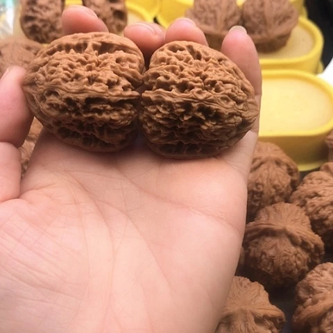 核桃把件41南江石