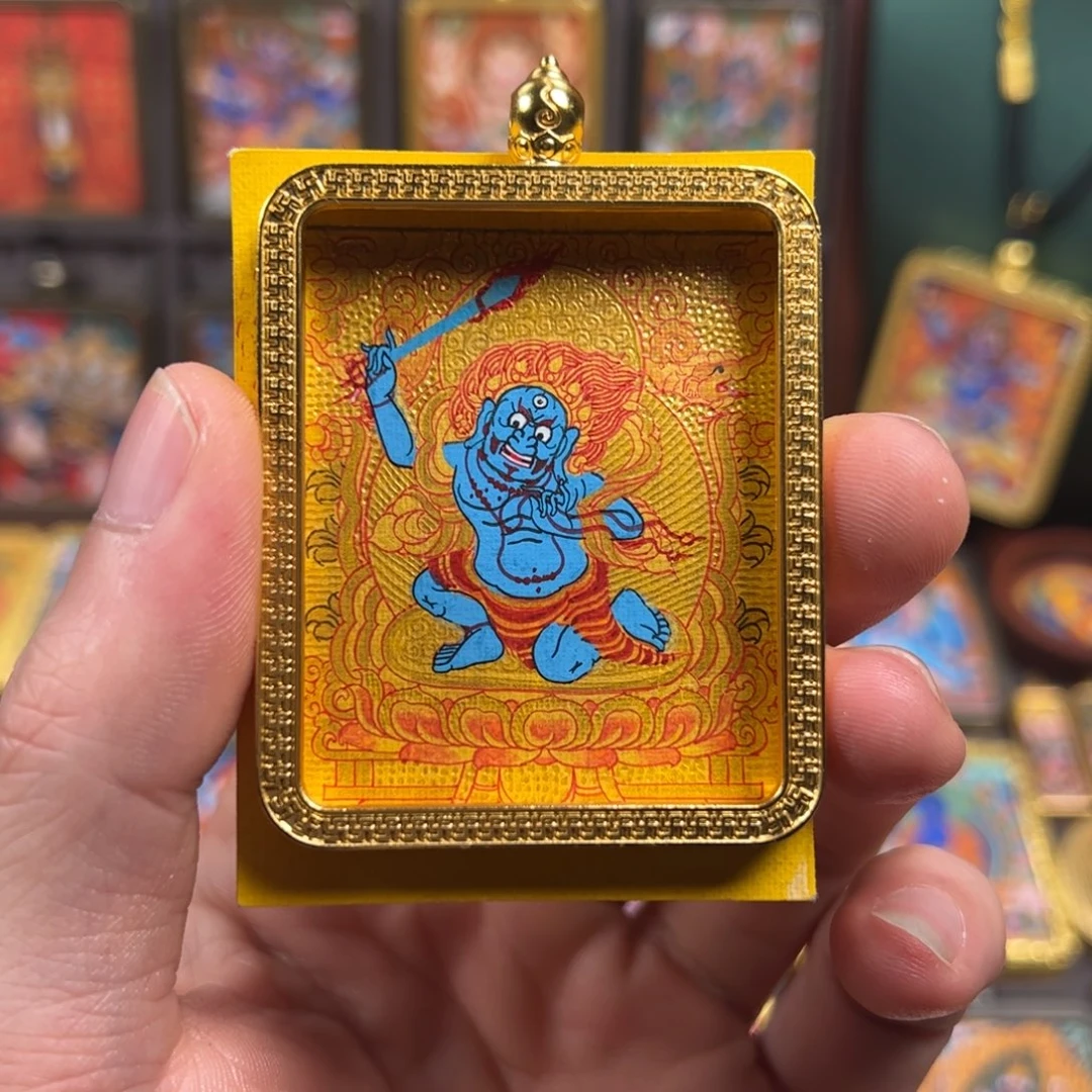 ****️吊坠金堂不动明王纯手绘唐卡