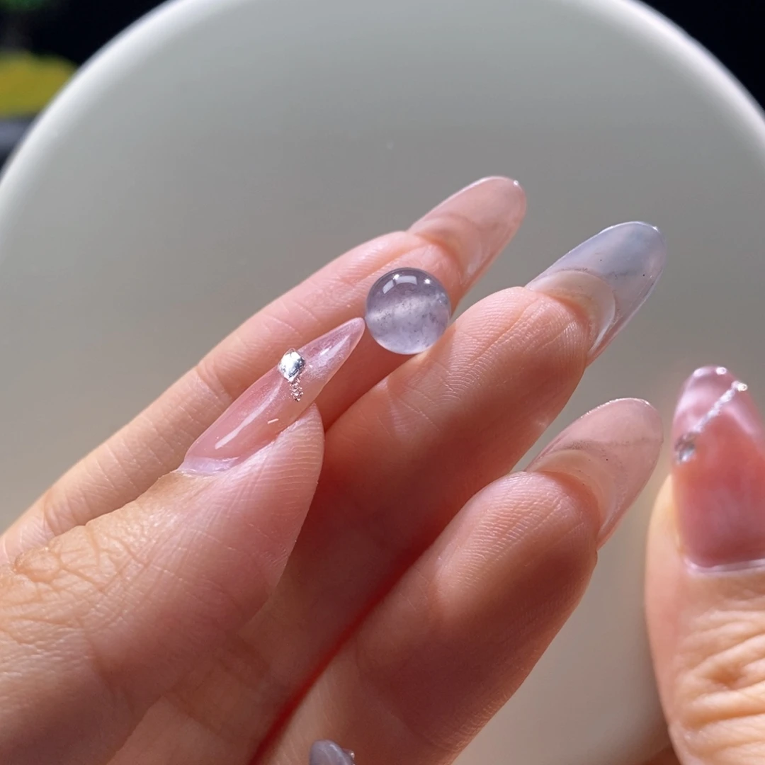 颈饰未镶嵌翡翠翡翠黑杠圆珠8.3mm
