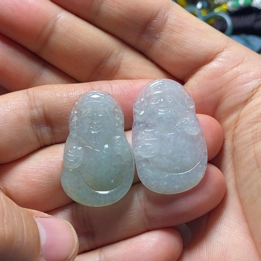 翡翠未镶嵌颈饰天然缅甸翡翠A货财爷吊坠多样性发一个