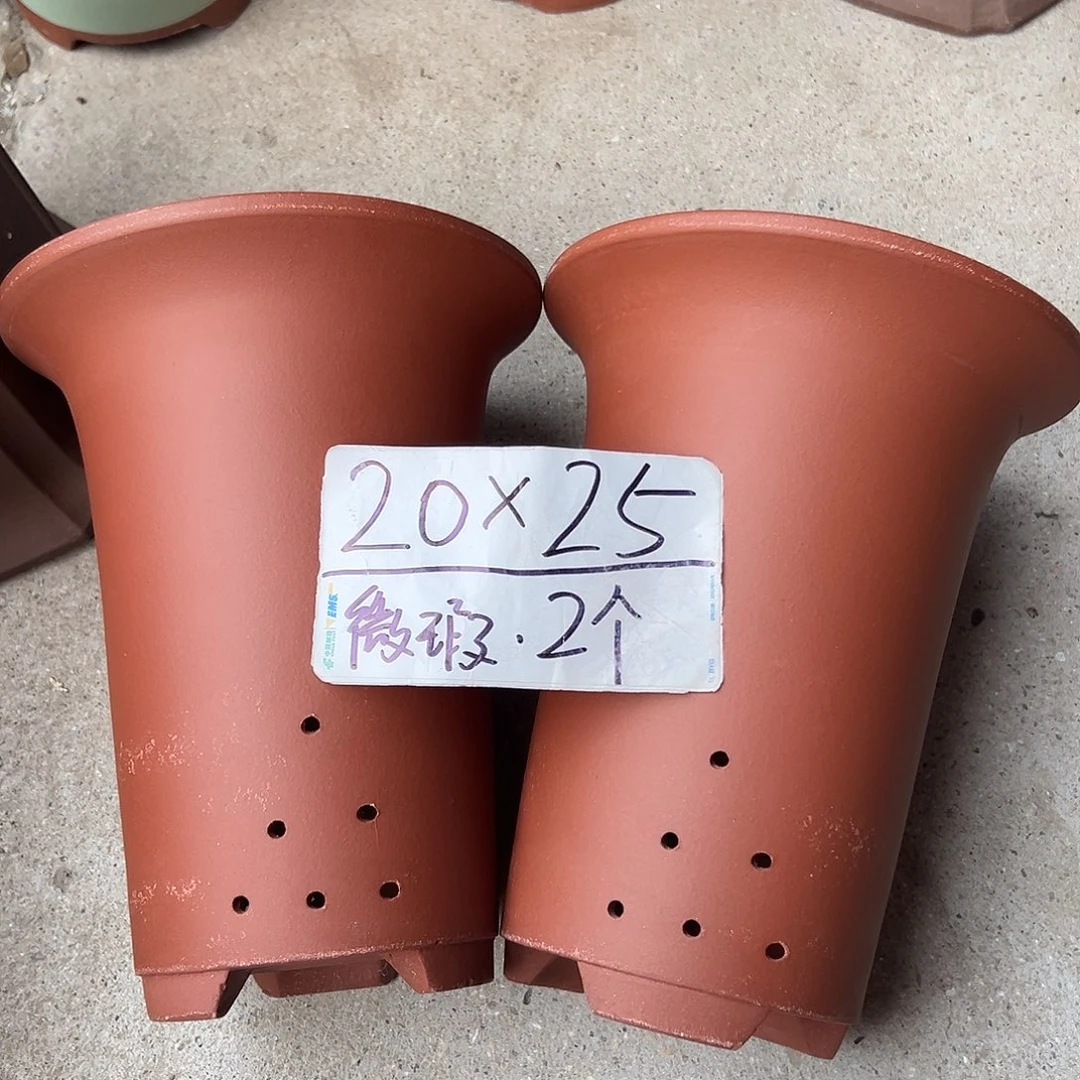 紫砂花盆宜兴紫砂花盆2只