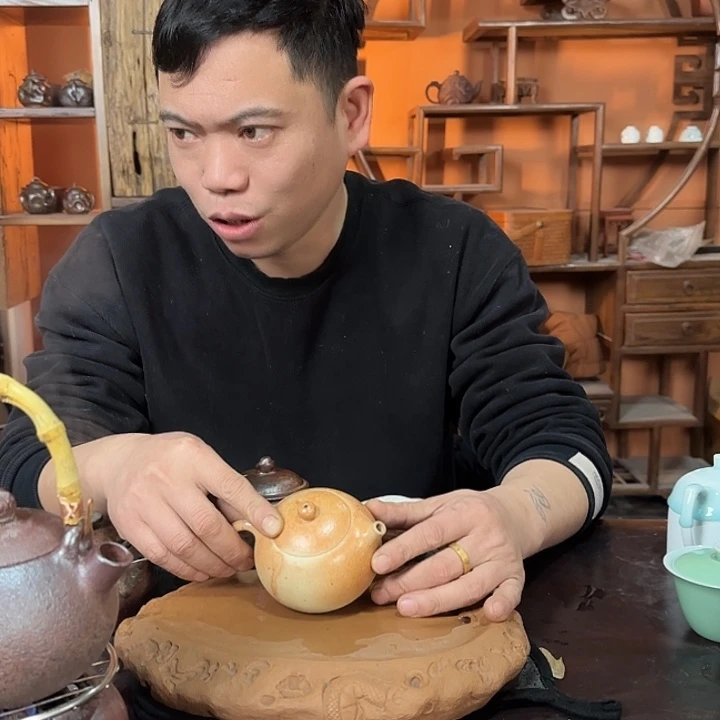 紫砂柴烧白泥西施