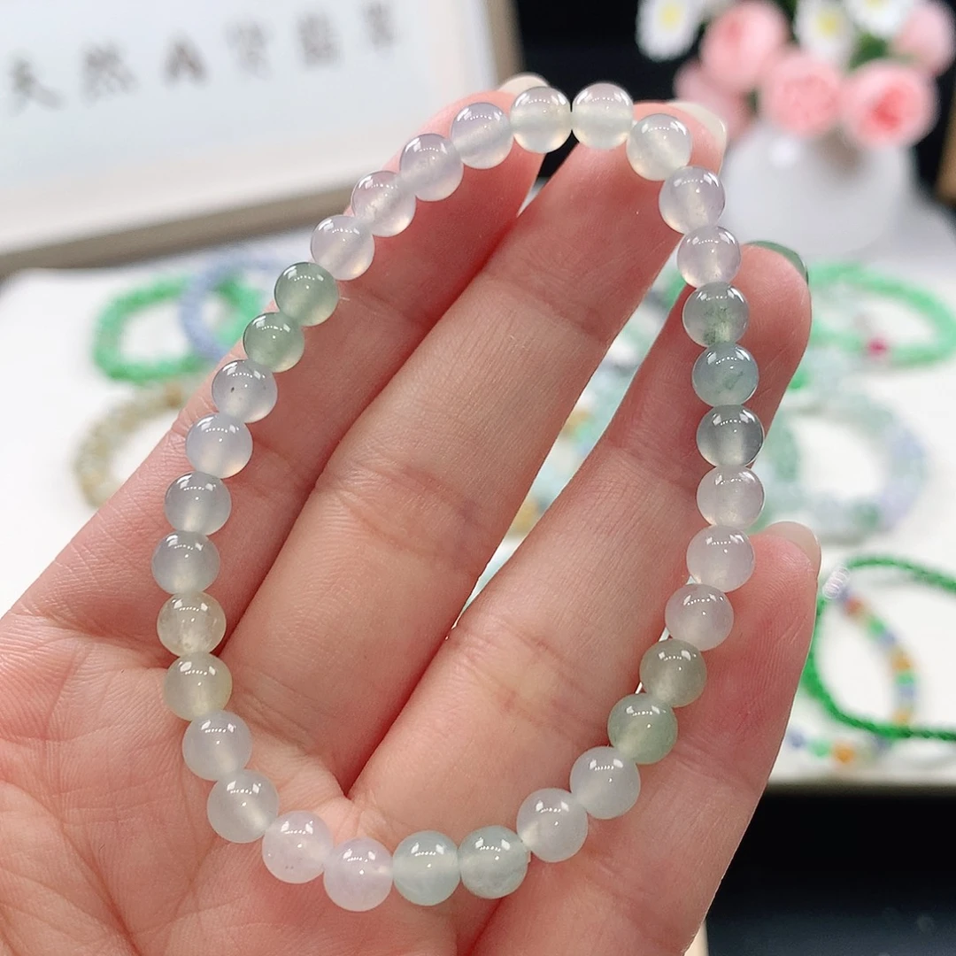 未镶嵌手链翡翠手链5.6mm
