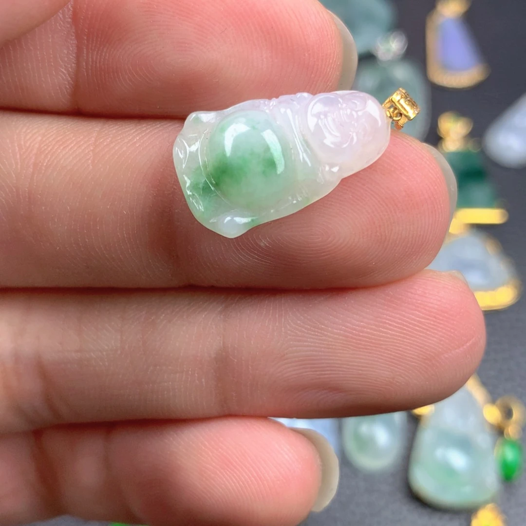 【闪购商品】翡翠18K金镶嵌颈饰翡翠