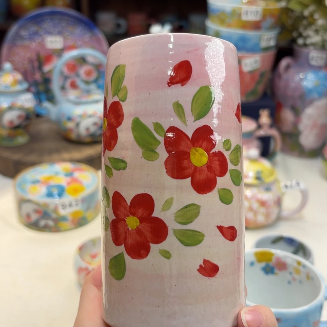 景德镇手绘高温釉下彩陶瓷茶具