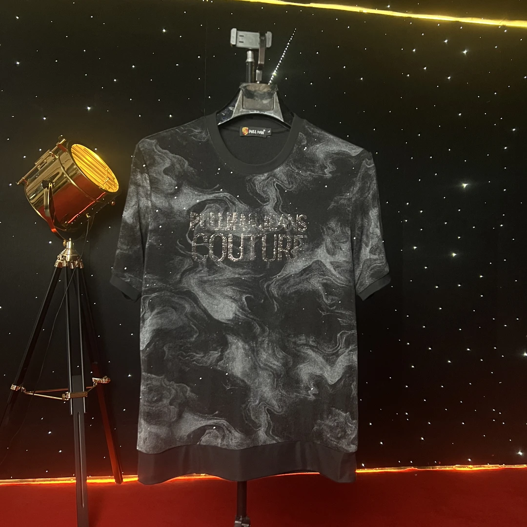 PULLMAN  云雾老花 老花系列   高端男士奢华圆领T恤短袖