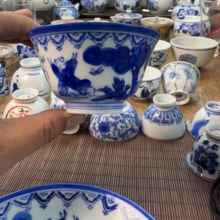 青花瓷器杯子茶具