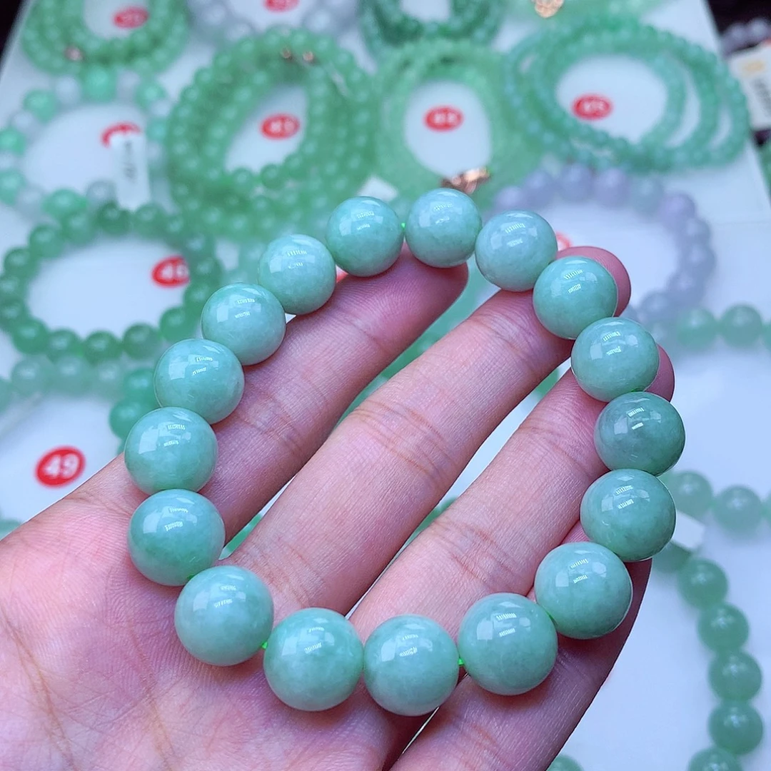 翡翠未镶嵌毛衣链卡12.4