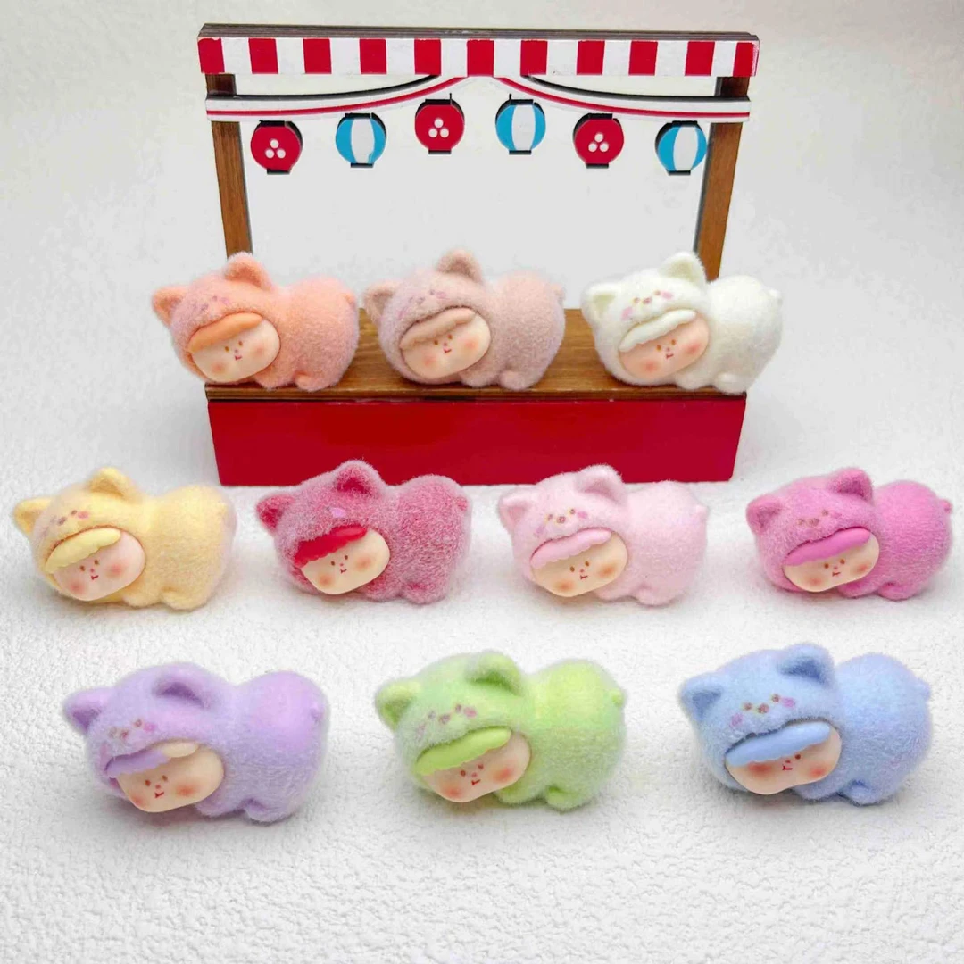 【直播拆】混拆植绒飞天+趴趴小狗莉莉丝DIY手工网红创意家居摆件