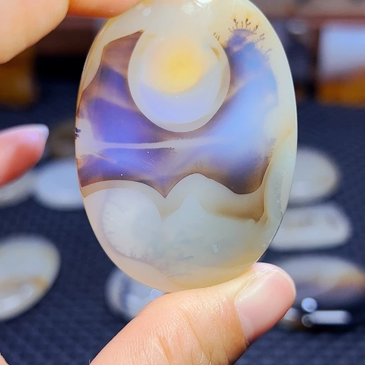 未镶嵌玛瑙/玉髓珠宝半成品