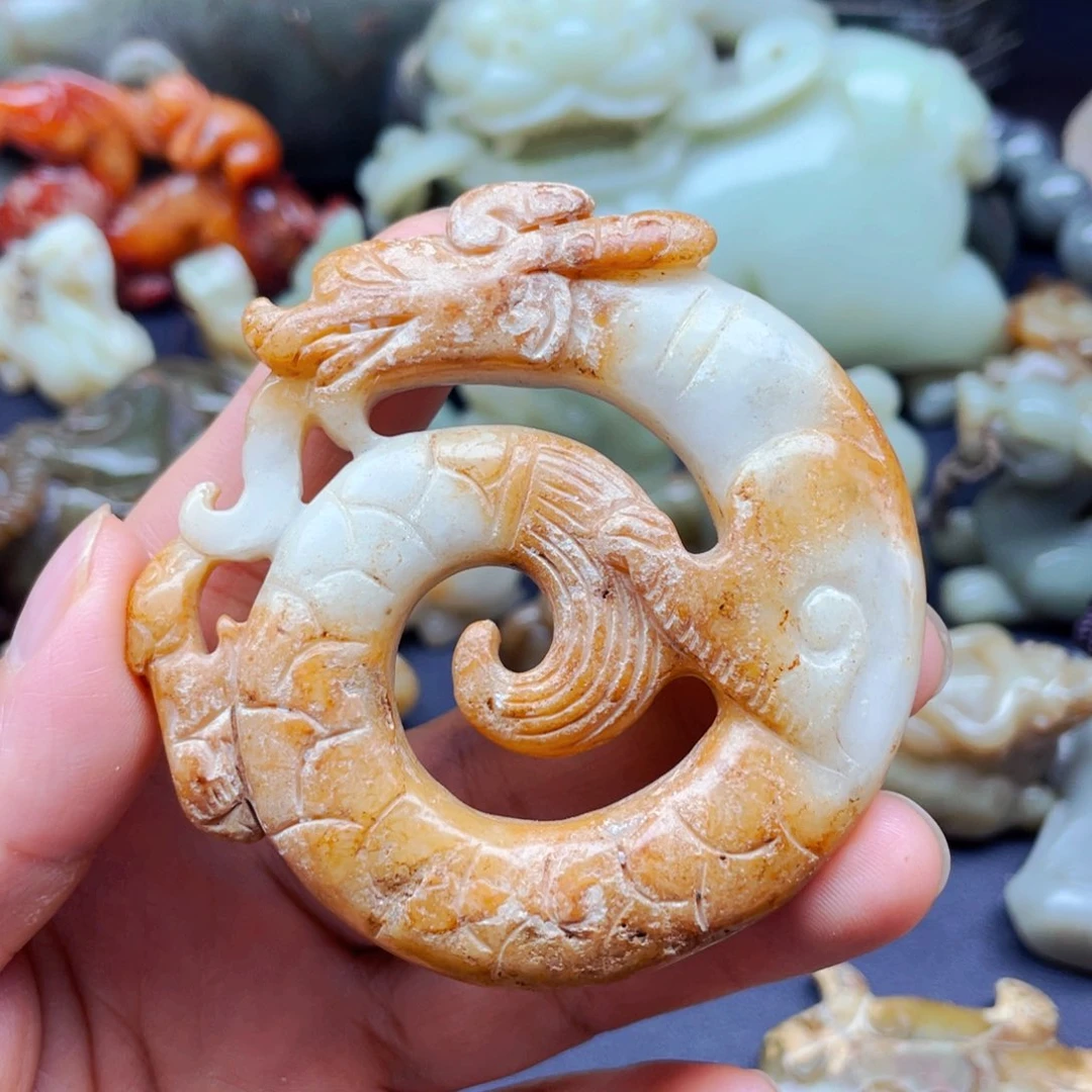 白玉菩提吊坠摆件