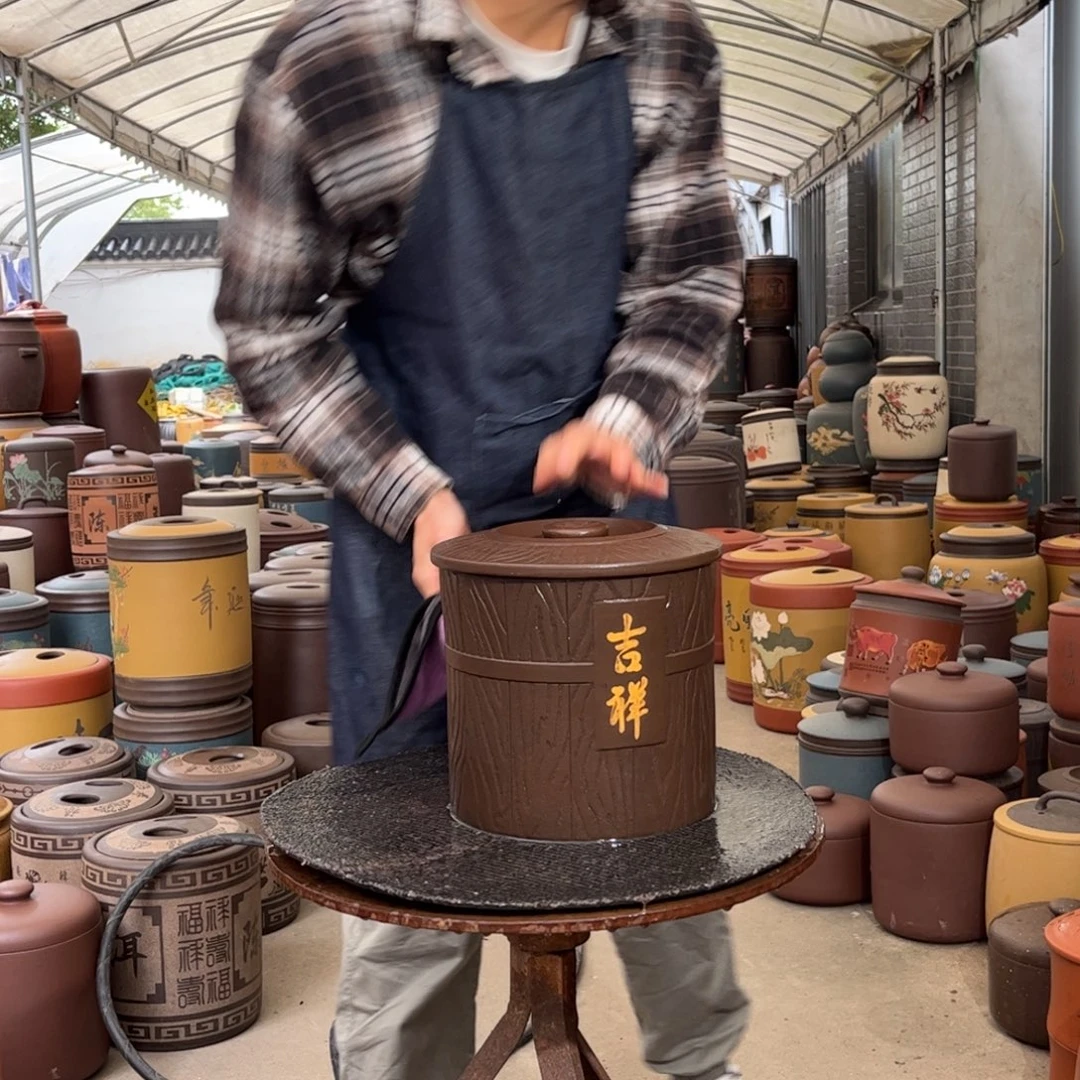 紫砂茶叶罐8 饼茶叶罐